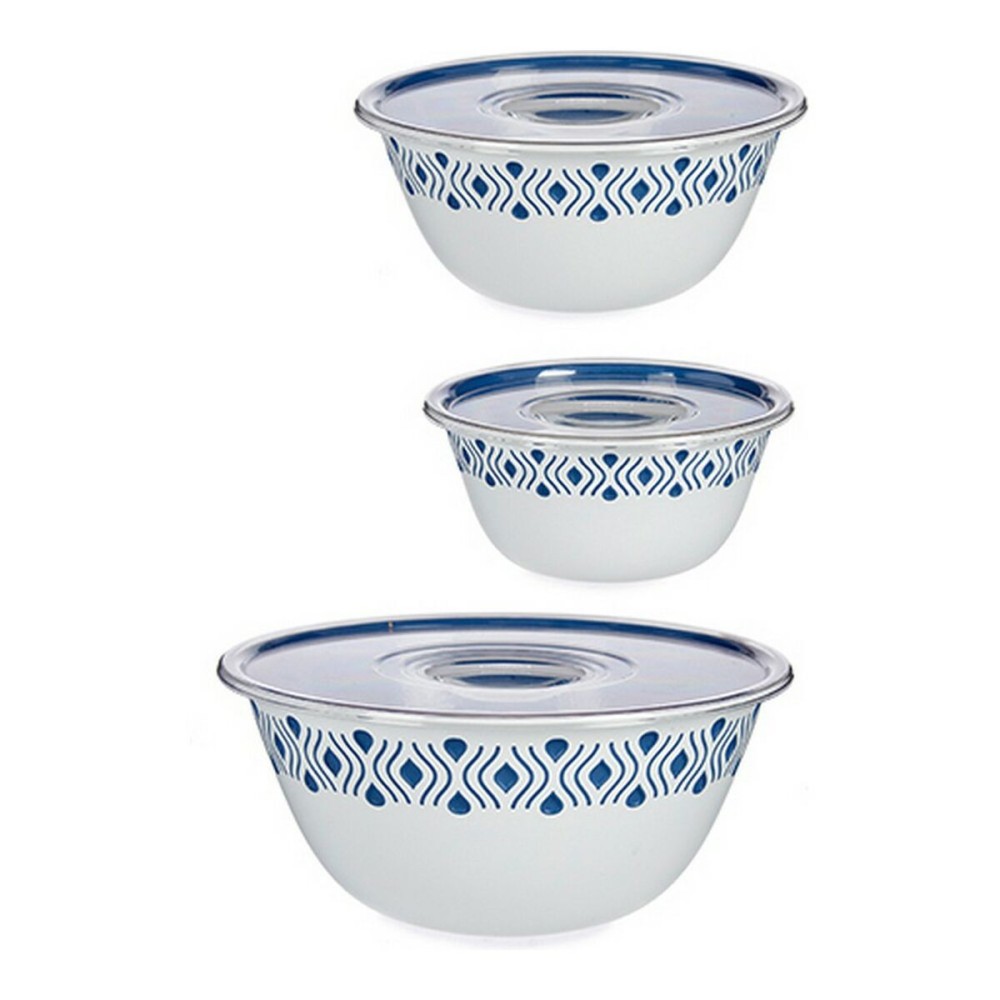 Bowl Stefanplast 55201 Blue Plastic (3 Pieces)