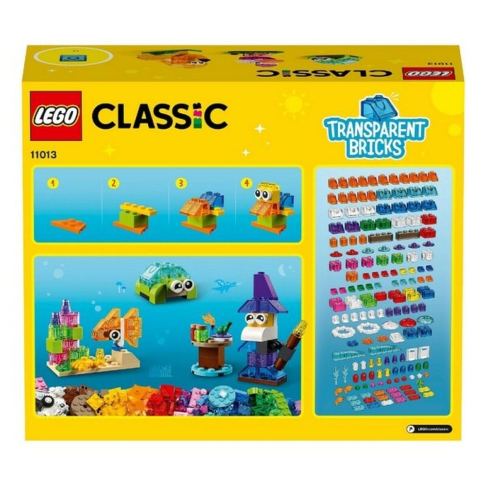 Set de construction Classic Transparent Bricks Lego 11013 Multicouleur