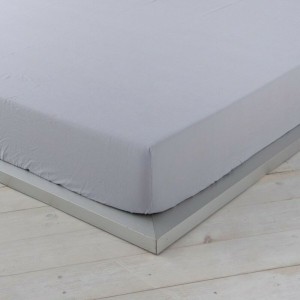 Spannbetttuch Naturals Grau