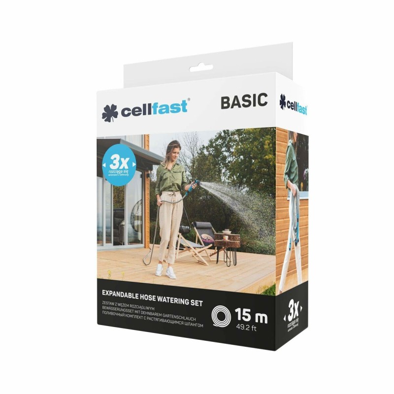 Schlauch-Set mit Zubehör Cellfast Basic 15 m Ausziehbar