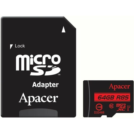 SD Speicherkarte Apacer AP64GMCSX10U5-R 64 GB