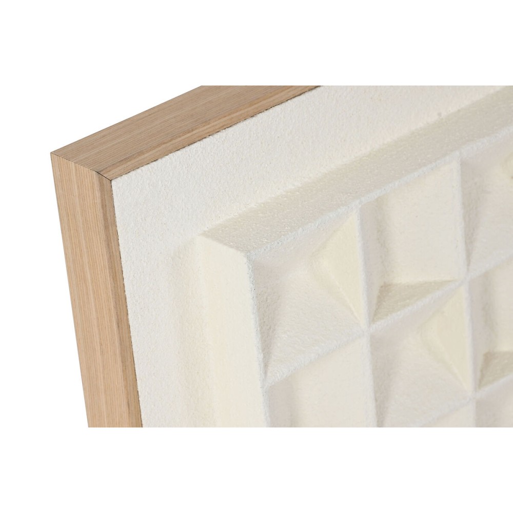 Painting Home ESPRIT Beige Geometric Modern 60 x 7 x 60 cm (2 Units)
