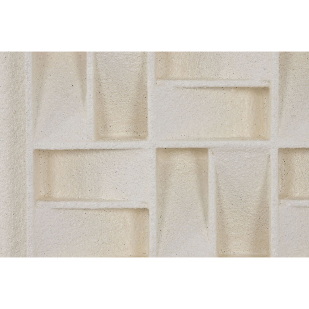 Painting Home ESPRIT Beige Geometric Modern 60 x 7 x 60 cm (2 Units)