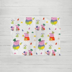 Platzset Kids&Cotton Time Backing Bunt 45 x 35 cm 2 Stück