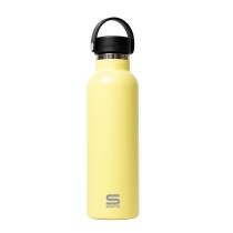 Thermosflasche Safta Limón Zitronengelb Silikon Edelstahl