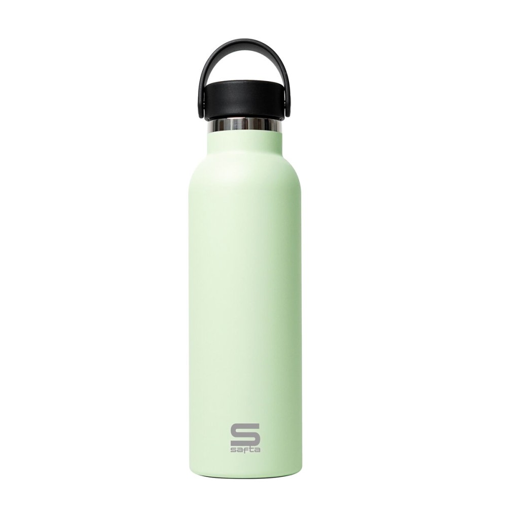 Thermosflasche Safta Melón Hellgrün Silikon Edelstahl