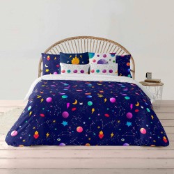 Housse de Couette Decolores Cosmos Multicouleur 175 Fils 200 x 200 cm Goulot de bouteille