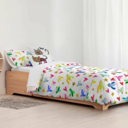 Housse de Couette Decolores Ocells Multicouleur 175 Fils 200 x 200 cm Goulot de bouteille