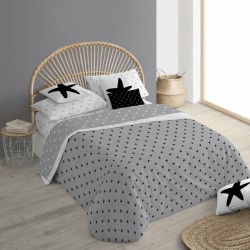 Housse de Couette Decolores Galilea Gris 175 Fils 260 x 240 cm Goulot de bouteille