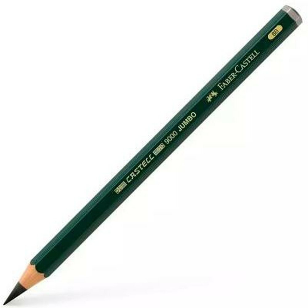 Crayon Faber-Castell 9000 Jumbo Noir 8B (6 Pièces)