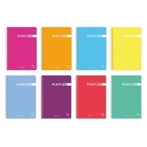 Notebook Pacsa Plastipac Multicolour Din A4 80 Sheets 21,5 x 31,5 cm 5 Pieces