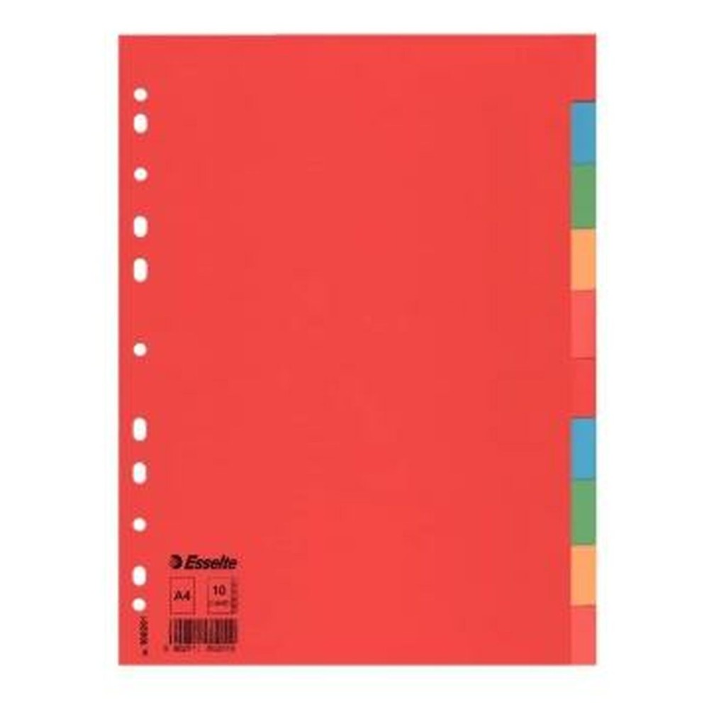 Seperators Esselte Multicolour Cardboard (10 Units)