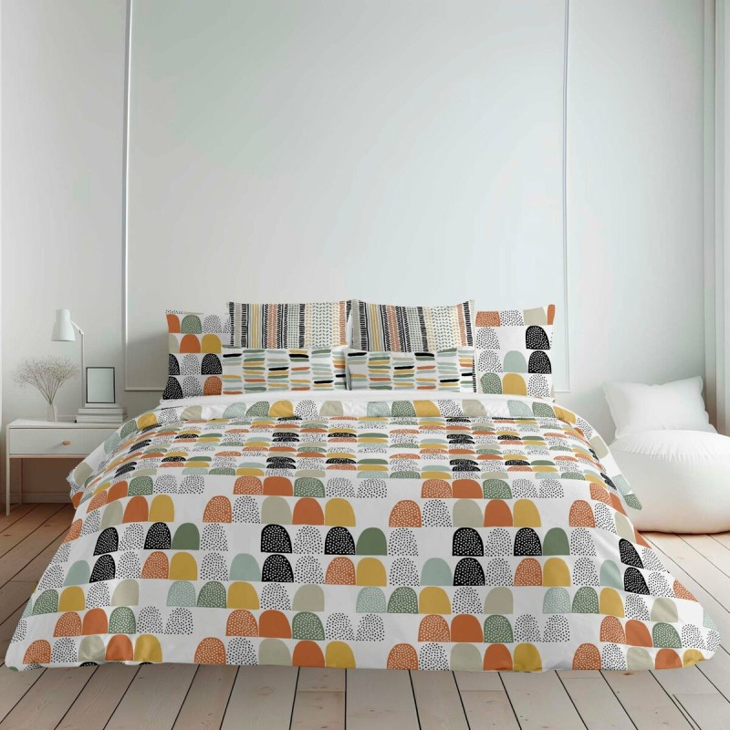 Nordic cover Decolores Lahti Multicolour 175 Threads 140 x 200 cm Bottleneck