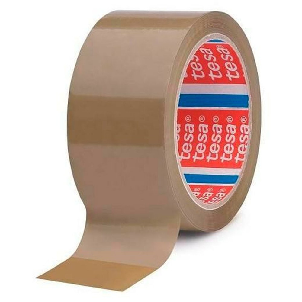 Adhesive Tape TESA 132 m Brown (6 Units)