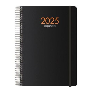 Diary SYNCRO DOHE 2024 Black Quarto 15 x 21 cm Annual 2025