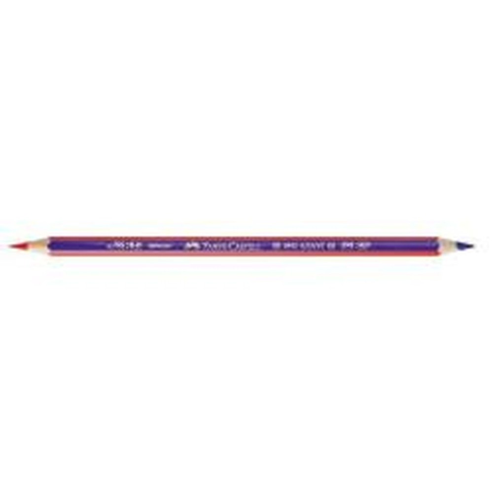 Colouring pencils Faber-Castell 116000 Blue Red (12 Units)