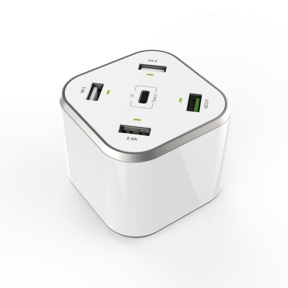 USB-Ladegerät Aisens Weiß