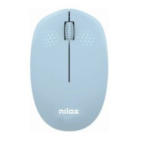 Souris Optique Sans Fil Nilox Bleu Noir 1000 dpi