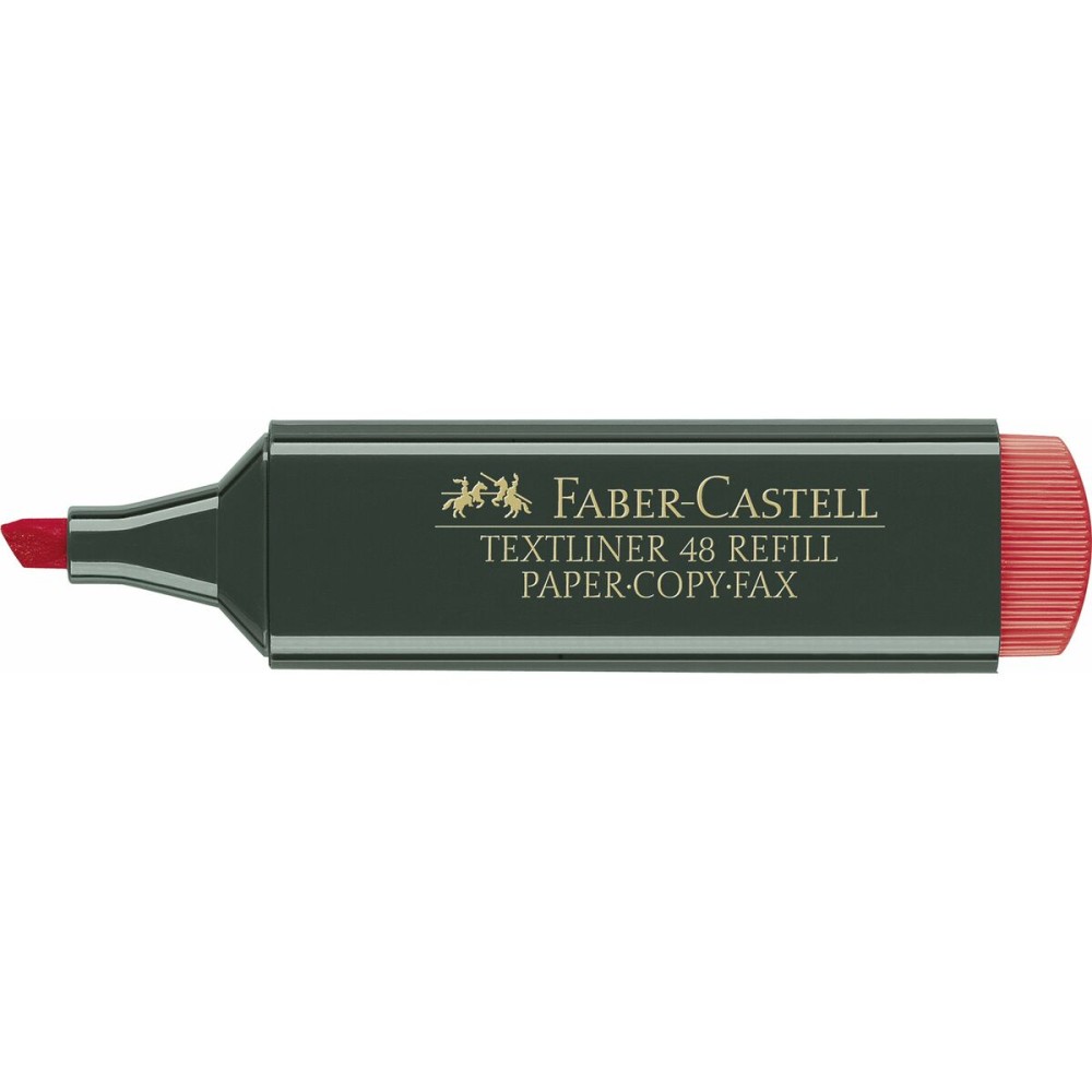Highlighter Faber-Castell TEXTLINER 48 Red (10 Units)
