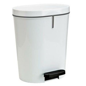 Poubelle à pédale Denox Blanc Rectangulaire 25 L