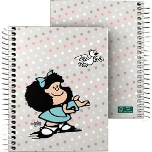 Notizbuch Mafalda Bird Bunt A6 100 Blatt
