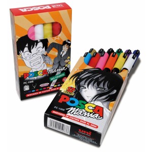 Set of Markers Uni-Ball Posca Mania PC-1MR Multicolour