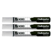 Flüssige Kreidemarker Nobo Weiß (3 Stücke)