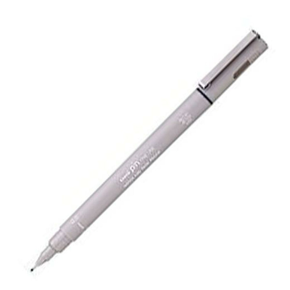 Permanent marker Uni-Ball PINBR-200(S) Dark grey 12 Pieces