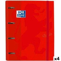 Ringbuch Oxford Touch Europeanbinder Karmin A4+ (4 Stück)
