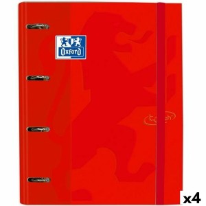 Ringbuch Oxford Touch Europeanbinder Karmin A4+ (4 Stück)