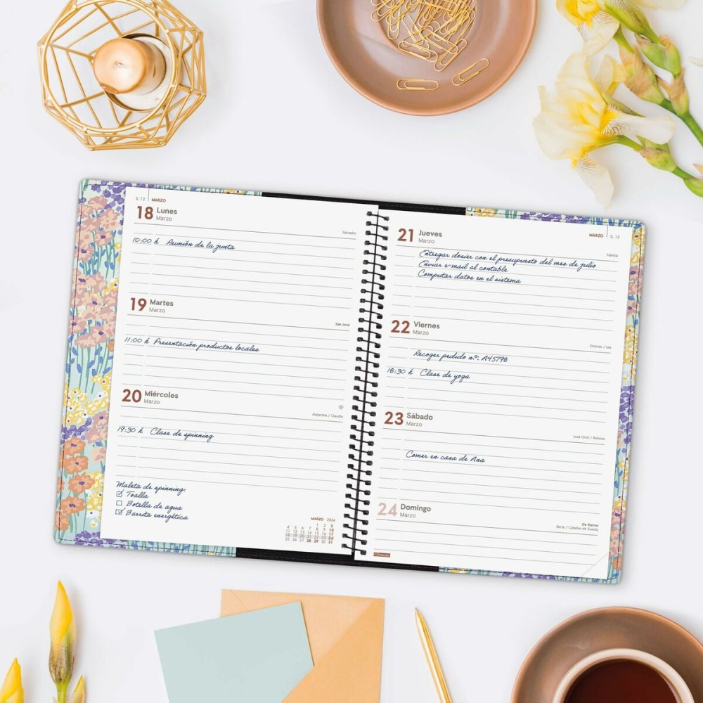 Diary Finocam Duodesign Color A5 15,5 x 21,2 cm 2025