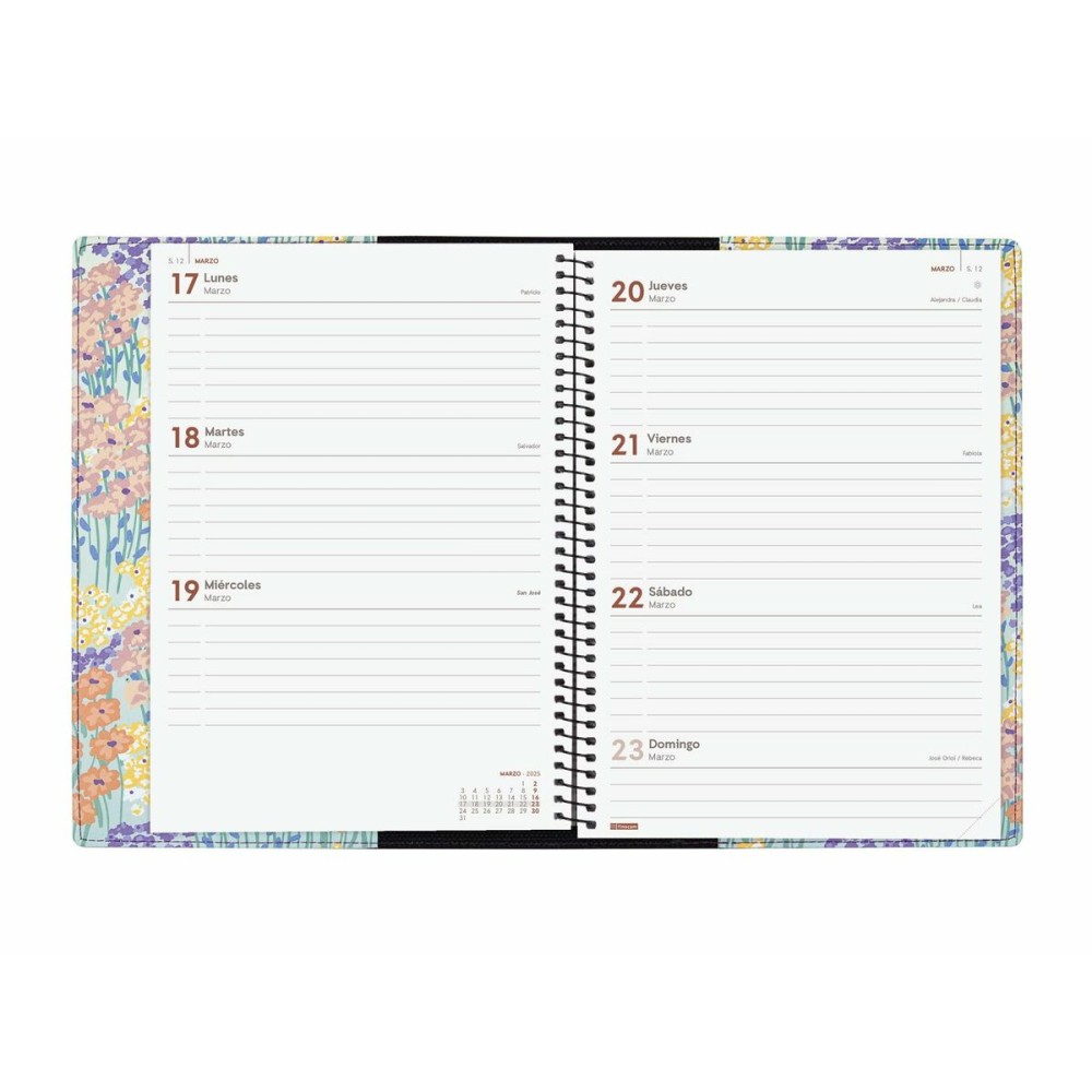 Diary Finocam Duodesign Color A5 15,5 x 21,2 cm 2025