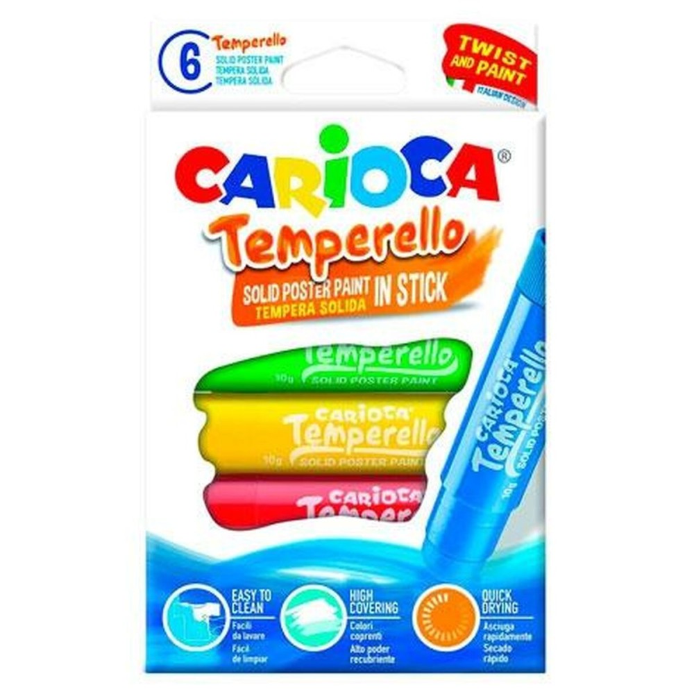 Gouache Carioca Temperello 6 Pièces (24 Unités)