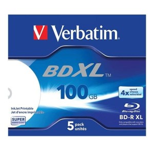 Blu-Ray BD-R Verbatim 5 Stück 4x