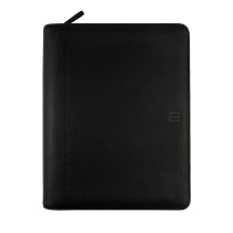 Zippered document holder Finocam Andrea 26,5 x 33,5 x 4 cm Black A4