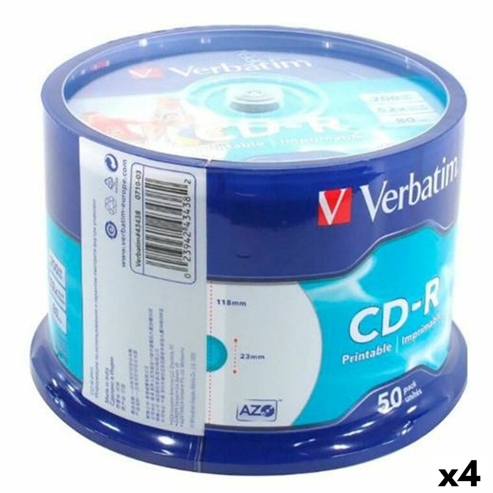 CD-R Verbatim 700 MB 52x (4 Stück)