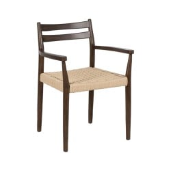 Dining Chair Brown Beige 58 x 49 x 78,5 cm