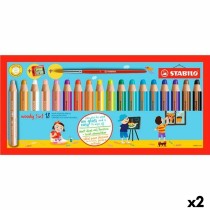 Colouring pencils Stabilo Multicolour 18 Pieces (2 Units)