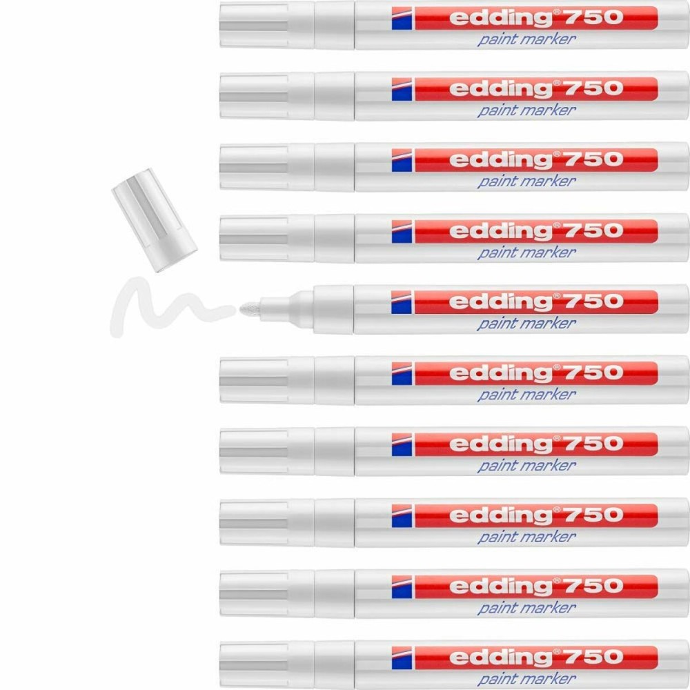 Permanent marker Edding 750 White (10 Units)