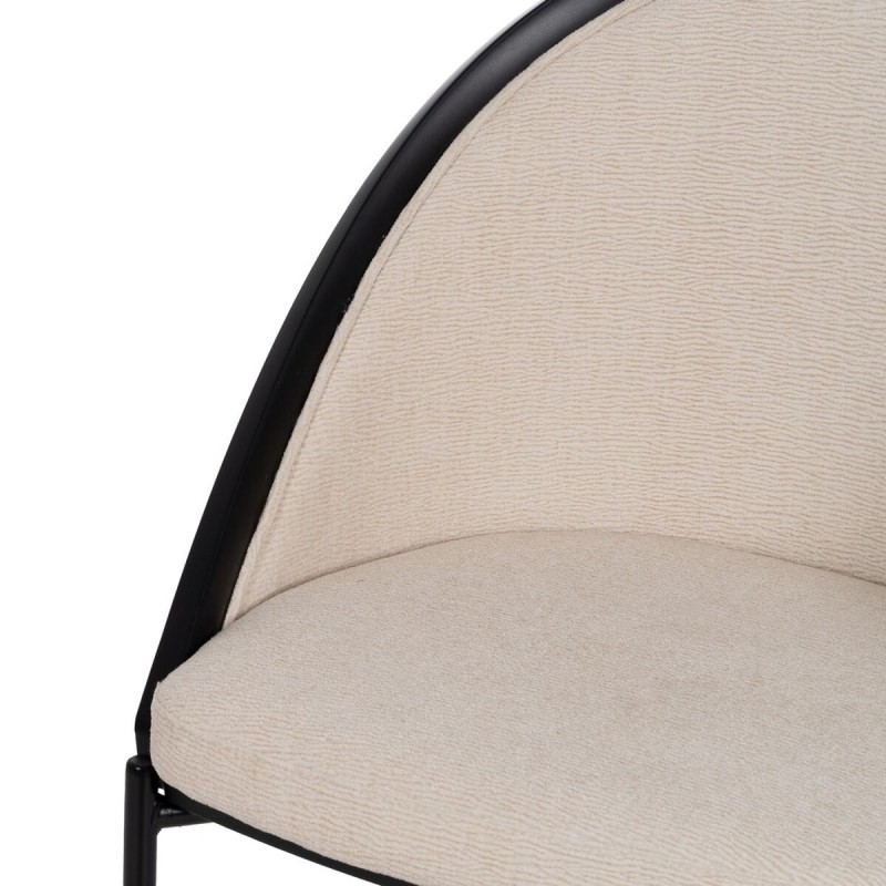 Dining Chair Black Beige 54 x 47,5 x 82,3 cm