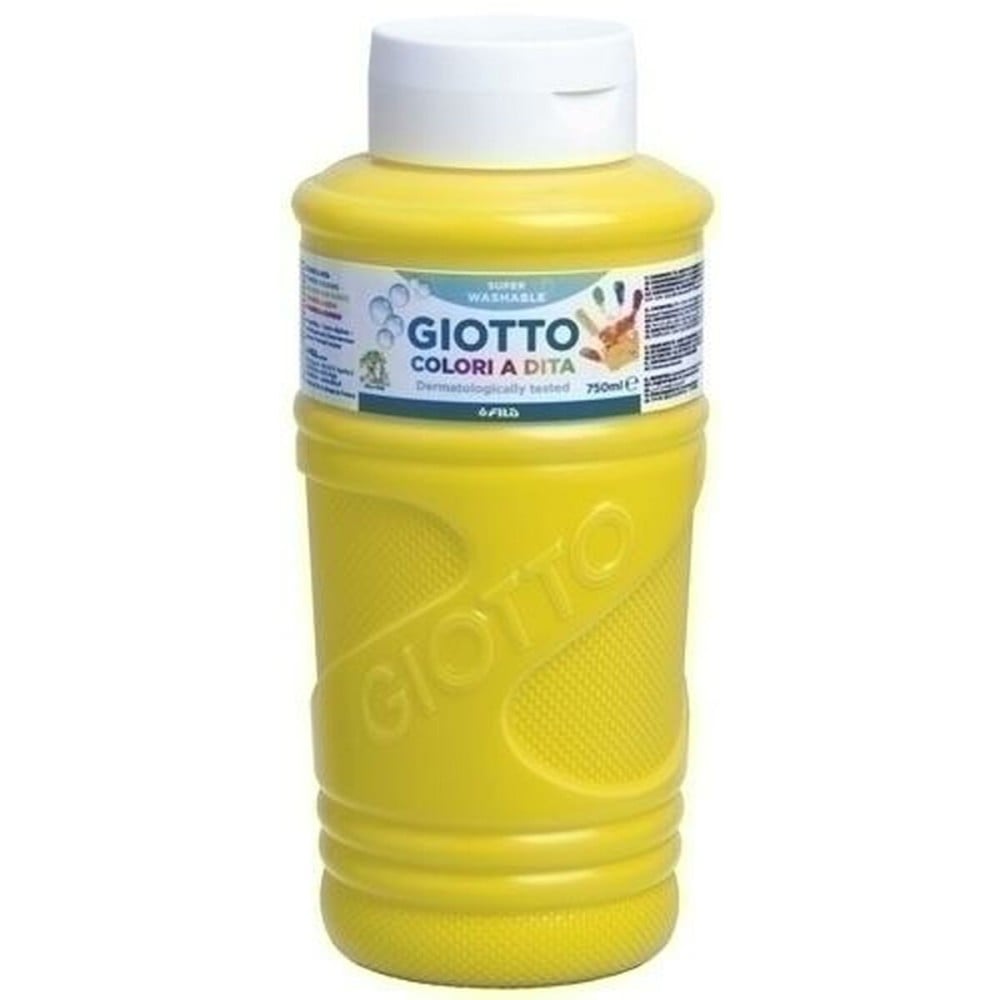 peinture pour doigts Giotto Jaune 750 ml (6 Unités)