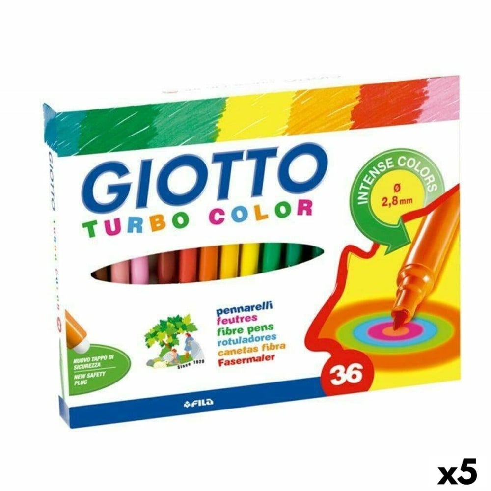 Marker-Set Giotto Turbo Color Bunt (5 Stück)