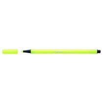 Felt-tip pens Stabilo Pen 68 Fluorescent Yellow (10 Pieces)