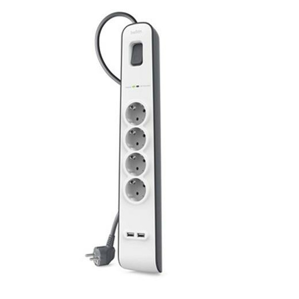 Steckdosenleiste mit 4 Steckdosen mit Schalter Belkin BSV401VF2M USB x 2 (2 m)