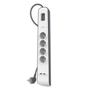 Steckdosenleiste mit 4 Steckdosen mit Schalter Belkin BSV401VF2M USB x 2 (2 m)