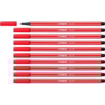 Felt-tip pens Stabilo Pen 68 Red (10 Pieces)
