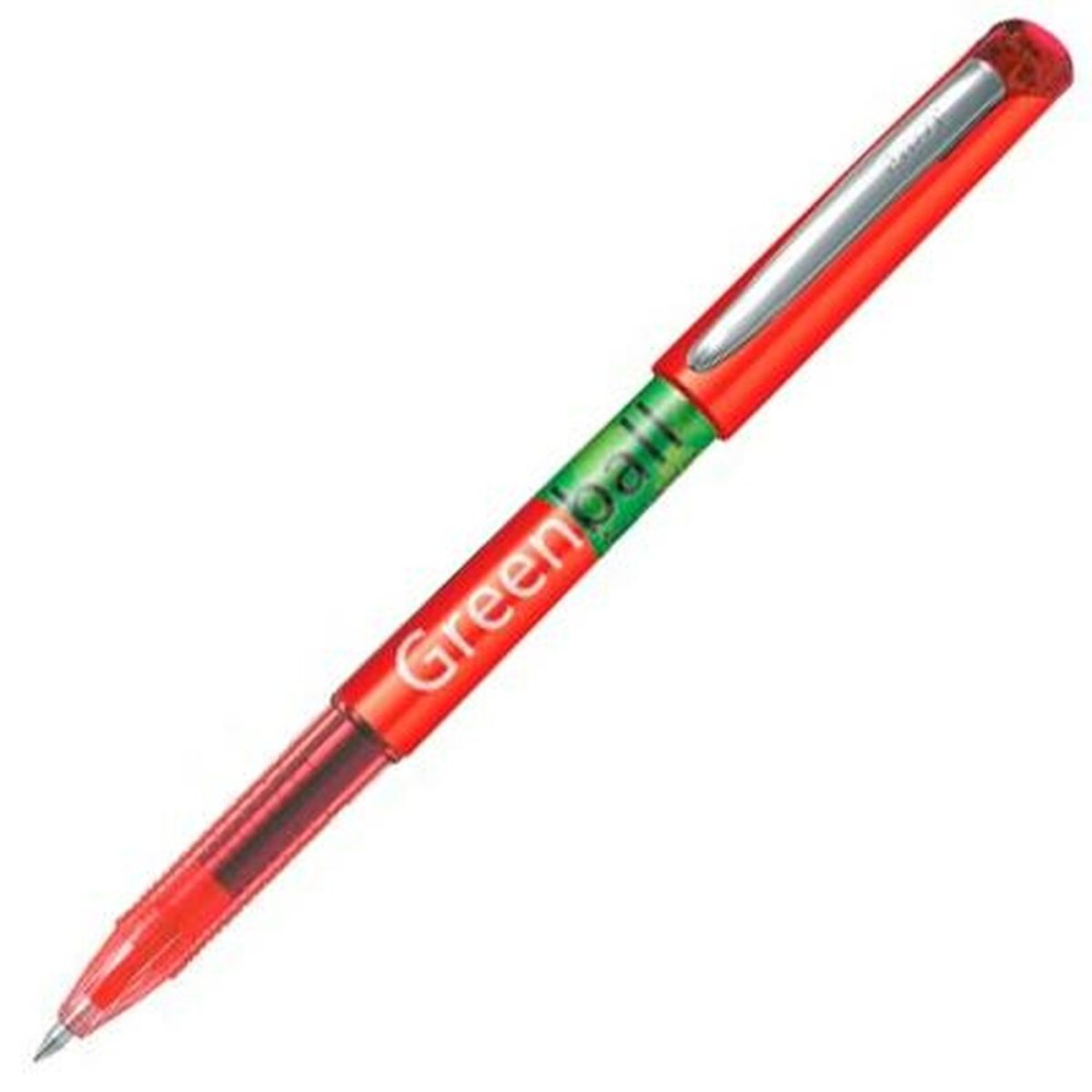 Liquid ink pen Pilot Green-Ball Red (10 Units)