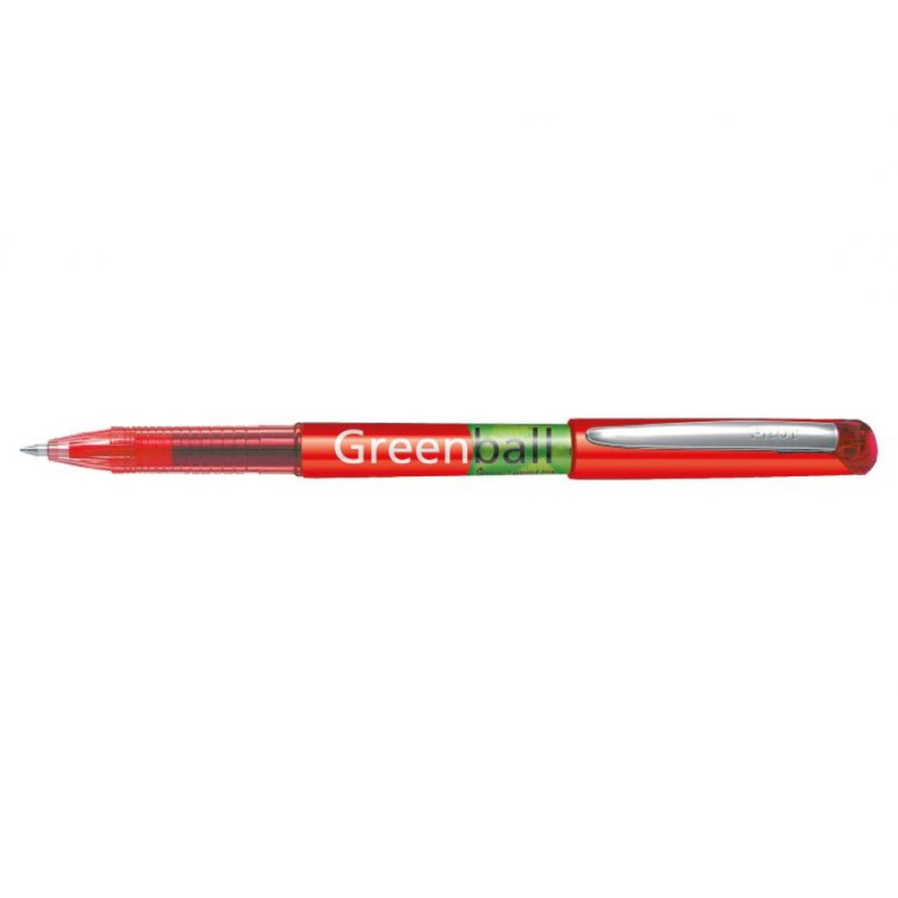 Liquid ink pen Pilot Green-Ball Red (10 Units)