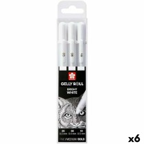 Set of Biros Talens GELLY White (6 Units)
