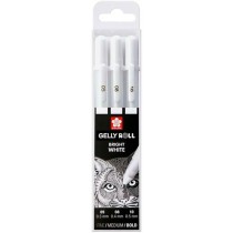 Set of Biros Talens GELLY White (6 Units)